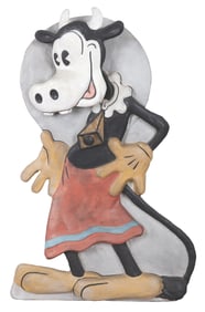 An Old King Cole Animated Clarabelle Cow Display.