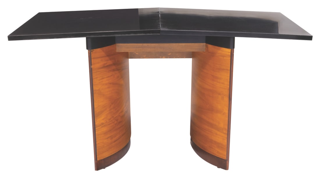 A Kem Weber Disney Studio End Table.: (Disney, 1939) A rare original Walt Disney Studios Office End Table designed by Kem Weber for the new Burbank Studio in 1940. Weber designed every aspect of the studio, including the office furniture.