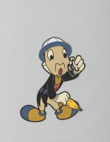 An Original Production Cel of Jiminy Cricket.