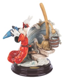 A “Fantasia" Sorcerer Mickey Fine Art Sculpture.