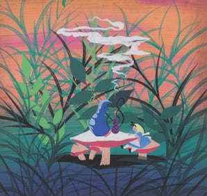 A Mary Blair "Alice in Wonderland" Concept Painting.