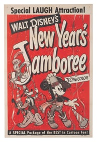 A Walt Disney’s "New Year's Jamboree" One-Sheet.