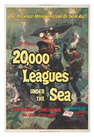 A “20,000 Leagues Under the Sea" Bus Stop Re-Release Poster.
