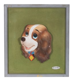 A 3D Ceramic Wall Decoration of Lady.