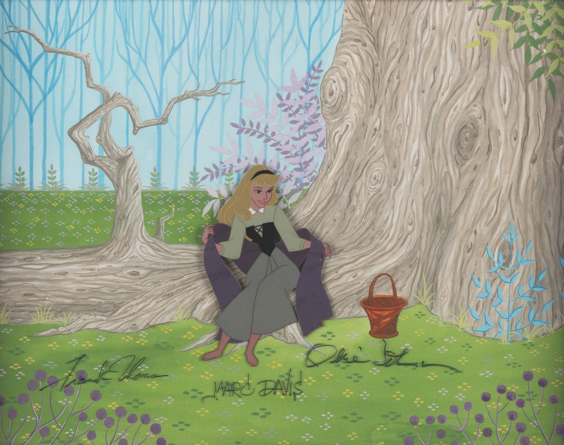 A Multi-Signed “Sleeping Beauty" Original Production Cel. (1 of 2)