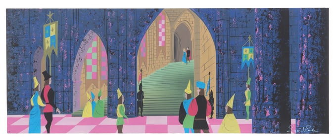 A "Sleeping Beauty" Concept Painting by Eyvind Earle.
