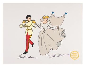 A Frank and Ollie Signed "Cinderella" Sericel.