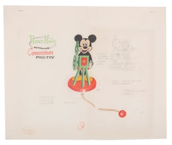 A Mickey Mouse Pull Toy Lou Lispi Concept Design.