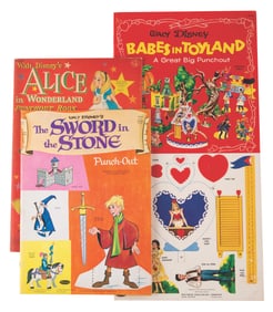 Three Disney Punch-Out Books by Whitman.