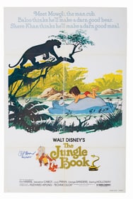 A Signed “The Jungle Book" Re-Release Poster.