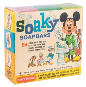 A Disney Soaky Soap Bars Set.