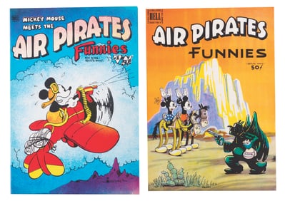 A Pair of Air Pirates Funnies Adult Comic Books.