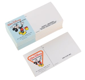 A Large Walt Disney Productions Mailing Labels Collection.