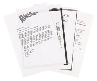 George Gibbs “Who Framed Roger Rabbit" Portfolio Copies.