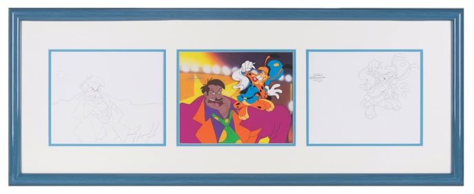 A "Bonkers" Multi-Layer Cel and Production Drawings.