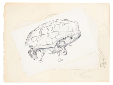 A Multi-Signed “Muppets from Space" Poster and Concept Drawings.