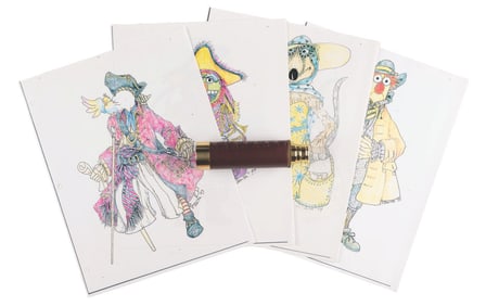 “Muppet Treasure Island" Costume Designs and Spyglass.