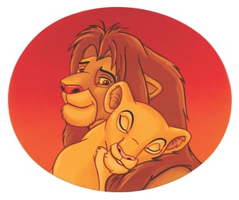 "The Lion King" Hand-Painted Disney Store Display.
