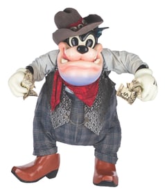 A Disney Store Cowboy Pete Display Figure.