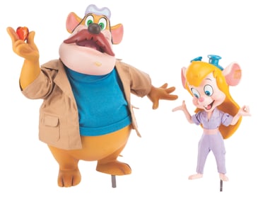 A Pair of "Rescue Rangers" Disney Store Display Figures.