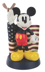 A Mickey Mouse Medium Fig with American Flag.