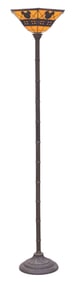 A Tiffany-Style Mickey Mouse Floor Lamp.