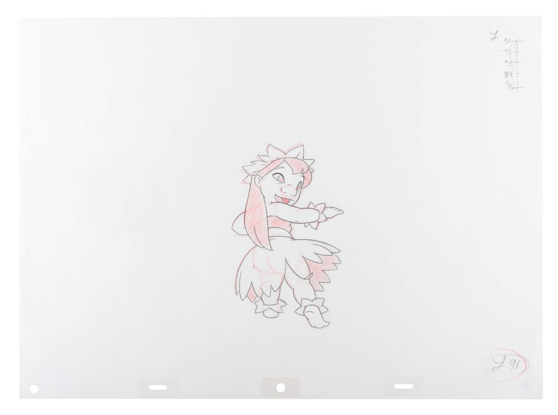 A "Lilo & Stitch" Lilo Production Drawing. (1 of 1)