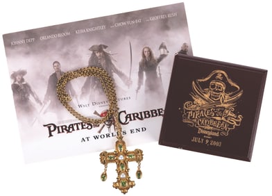 A “Pirates of the Caribbean" Hero Prop Necklace, Invitation and Gift.