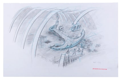 A “Pirates of the Caribbean" Concept Drawing.
