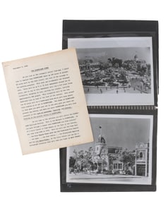 A 1954 Disneyland Investor Prospectus.