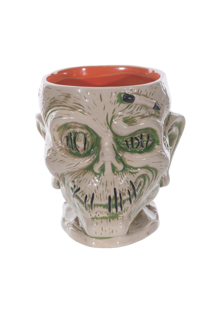 A 2nd Edition Enchanted Tiki Bar Shrunken Head Mug. (1 of 4)
