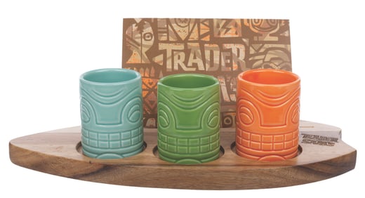 A Trader Sam's Grog Grotto Rum Flight Set.