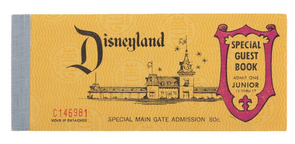 A 1962 Junior Special Guest 12 Ticket Book.