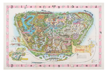 A 1961 Disneyland Souvenir Map.