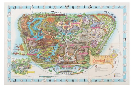 A 1962 Disneyland Souvenir Map.