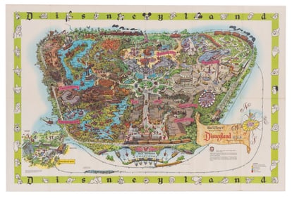A Disneyland 1964-B Souvenir Map.