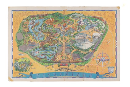 A 1966 Disneyland Souvenir Map.