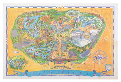 A 1968 Disneyland Souvenir Map.