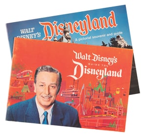 A Pair of Walt Disney's Guide to Disneyland Booklets.