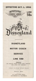 An Early Disneyland Motor Coach Service Brochure.