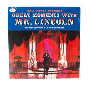 A Sealed Great Moments with Mr. Lincoln Record.