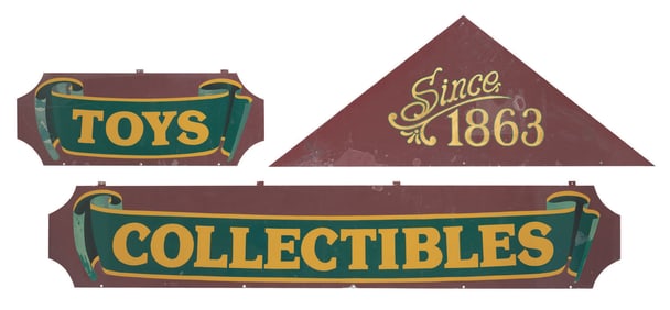 Three Main Street Emporium Signs.