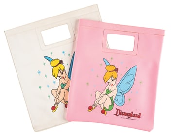 A Pair of Vinyl Tinker Bell Handbags.