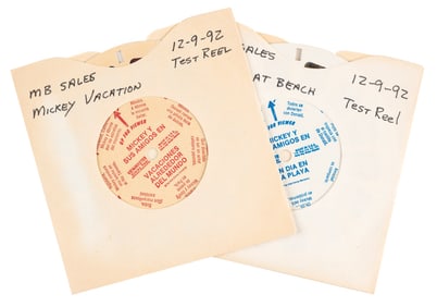 A Pair of Mickey Mouse View-Master Test Reels.