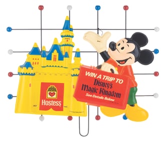 A Hostess "Win a Trip to Disney’s Magic Kingdom" Store Display.