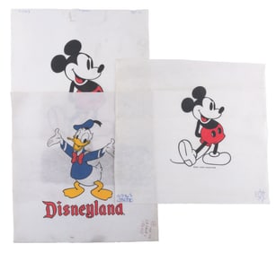 Three Disneyland Souvenir T-Shirt Designs.