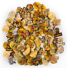 A Collection of Disneyland 30th Anniversary “Gift Giver" Pins.