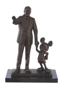 A Large Walt and Mickey "Partners" Statue.