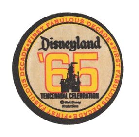 A Disneyland Tencennial Celebration Hat Patch.