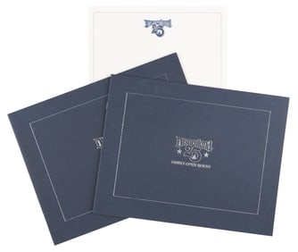 A Pair of Disneyland 25th Anniversary Open House Booklets and Stationery.